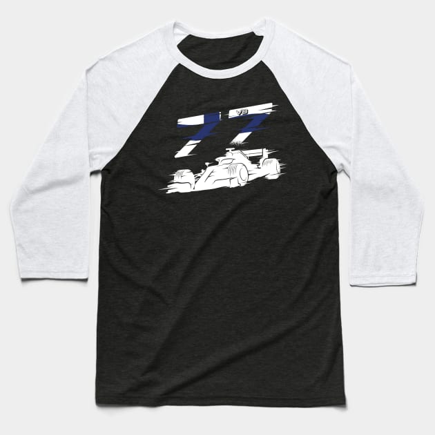 We Race On! 77 [Flag] Baseball T-Shirt by DCLawrenceUK